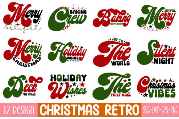 Christmas Retro SVG and SVG Design File Review