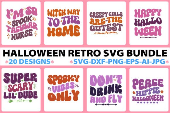 Halloween Retro SVG Bundle, Halloween 20 Review
