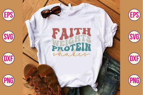 Reviewing Faith Weights Protein Shakes Retro Svg for Real Embroidery