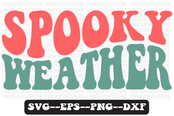 Spooky Weather Groovy Retro Svg Design Review